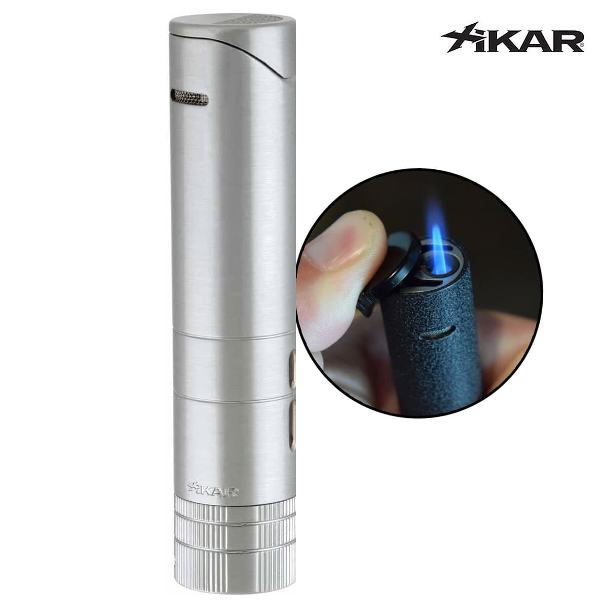 Xikar Turrim Single Lighter- Silver