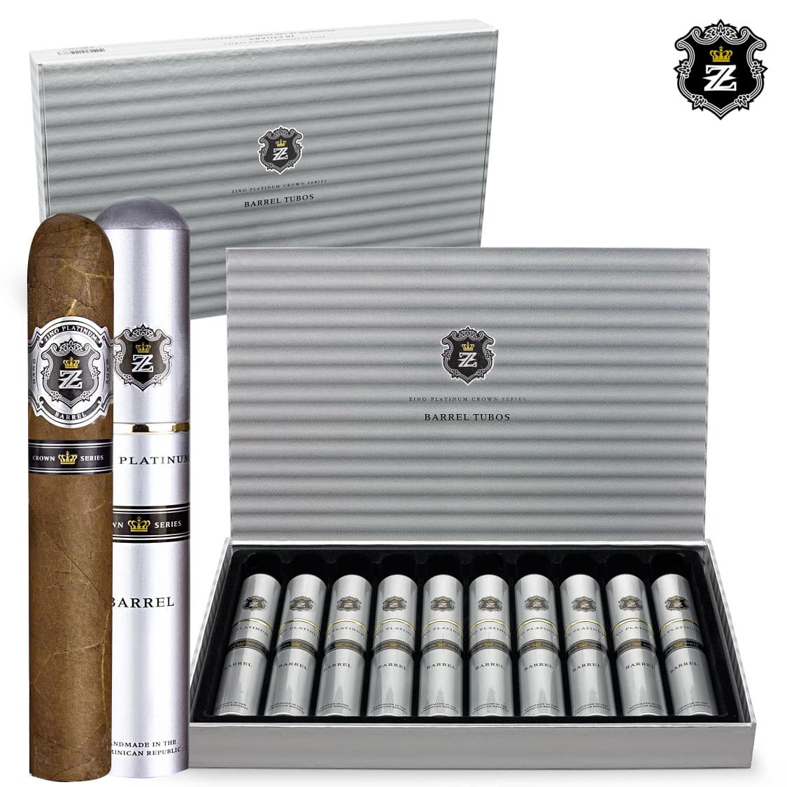 Zino Platinum Crown Barrel Tubos (Box/10)