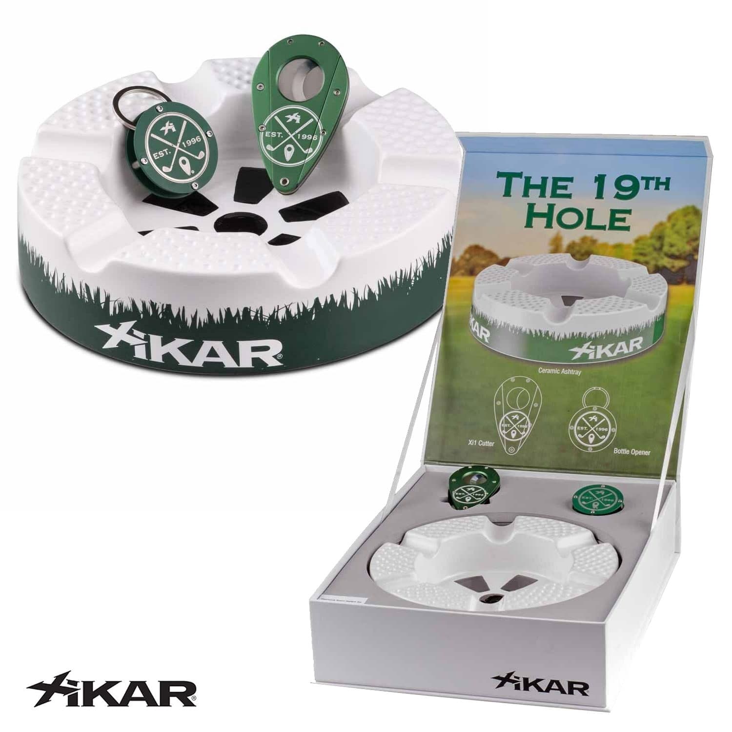 Xikar Limited Edition 19th Hole Gift Set (Ashtray+Cutter+Bottle