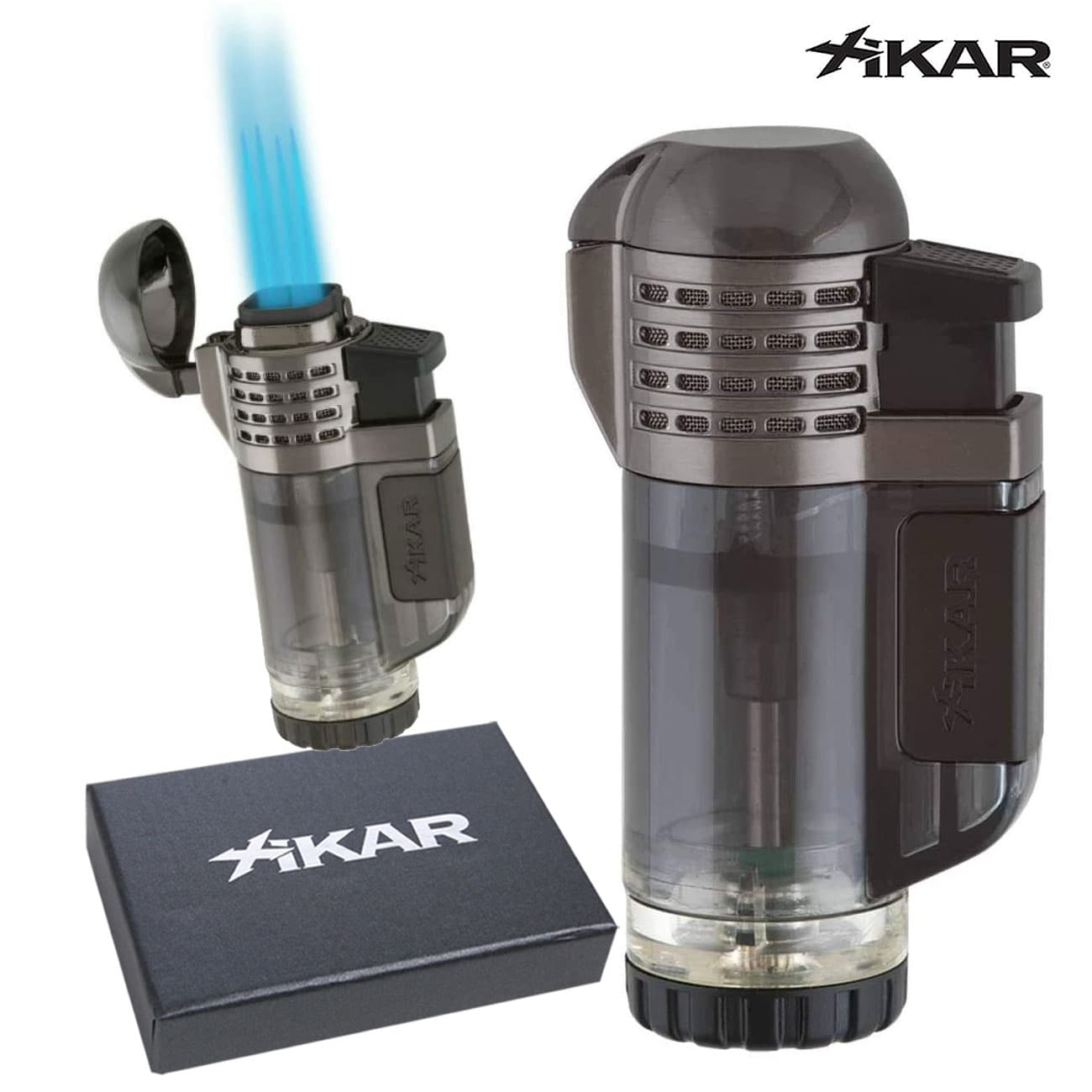Xikar Tech Quad Lighter- Black