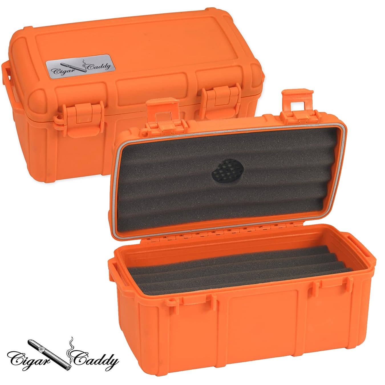 Cigar Caddy 3540 Humidor 15ct- Blaze Orange