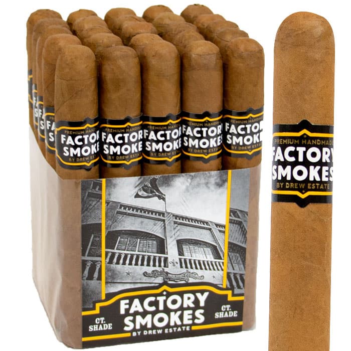 Drew Estate Factory Smokes Connecticut Shade Churchill (Mazo/25)