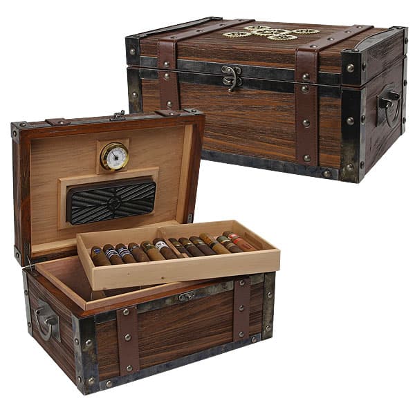 Steampunk 100-ct Trunk Humidor