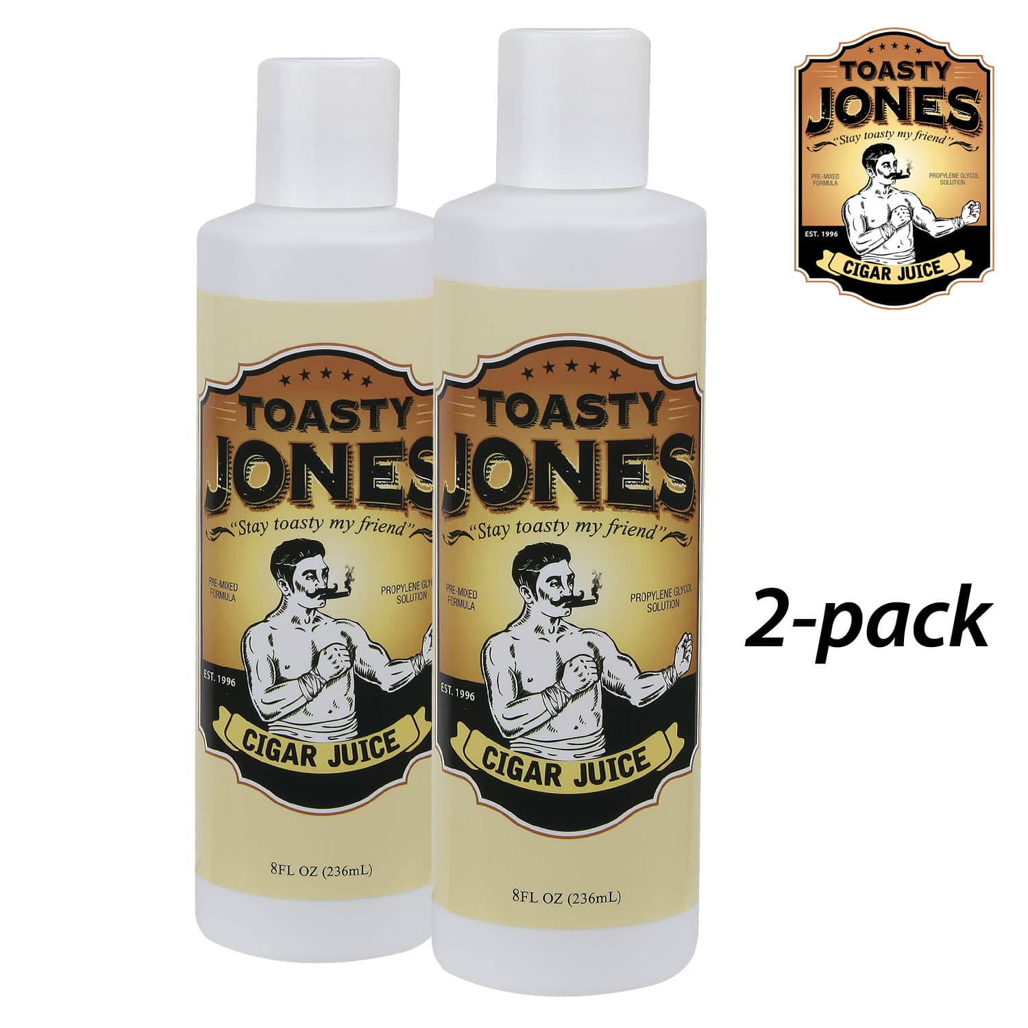 2-Pack: Toasty Jones PG 70/70 Activator Solution (2/8oz Bottles)