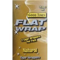 Good Times Natural Flat Wraps 2x25 (50ct)