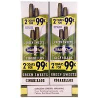 White Owl Cigarillos Green Sweet 2x30 (60ct) Promo Pack