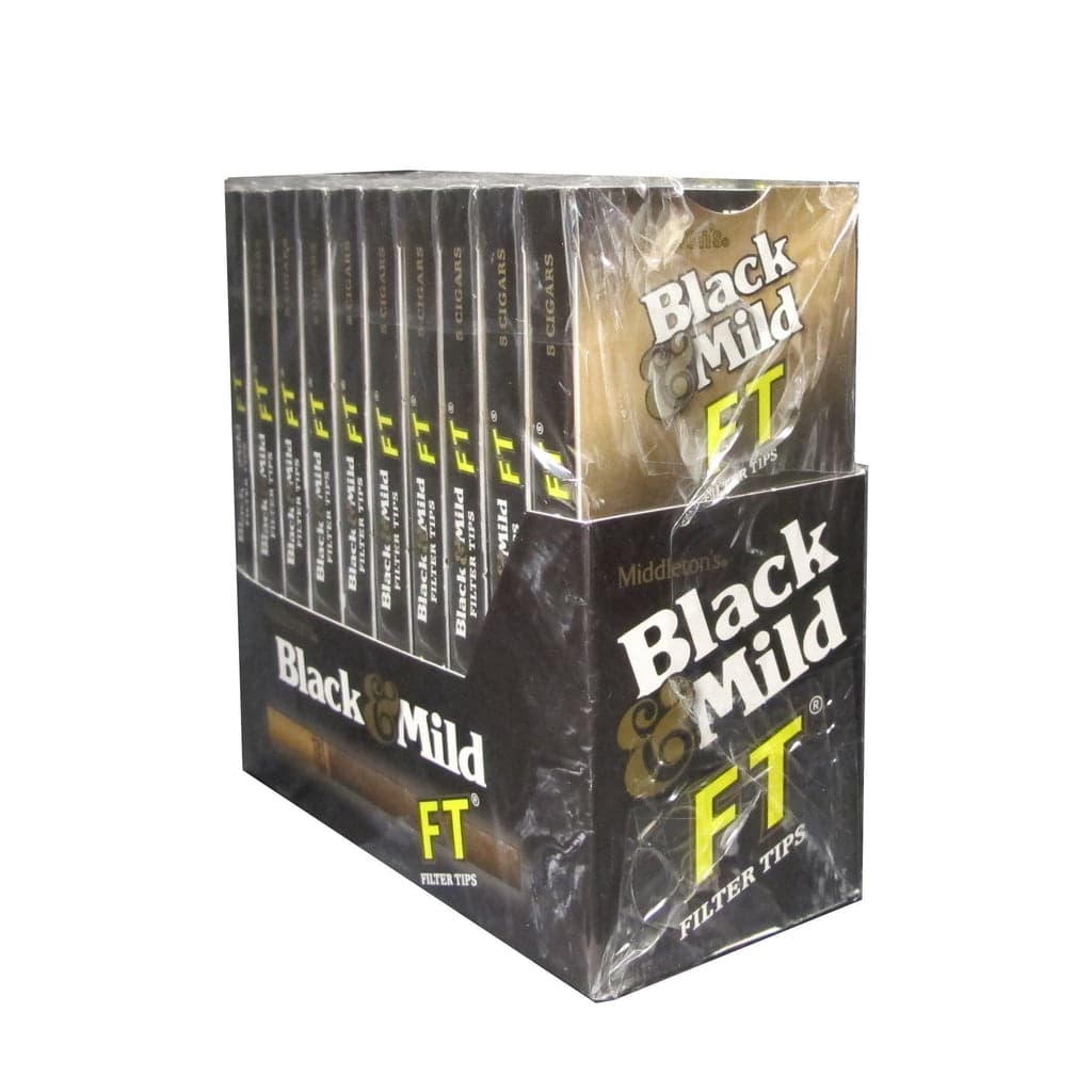 Black & Mild Filtered Tipped Cigars 10x7 Packs (70ct)