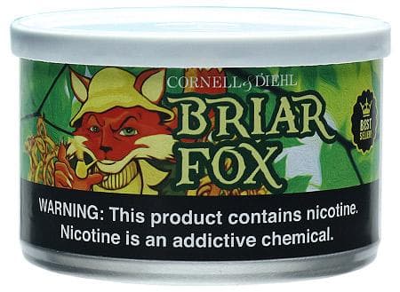 Cornell & Diehl Briar Fox Premium Pipe Tobacco 2oz Tins