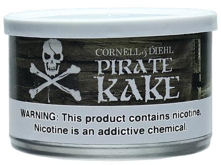 Cornell & Diehl Pirate Kake Premium Pipe Tobacco 2oz Tins