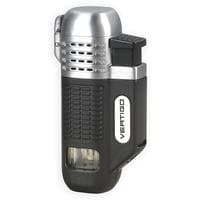 Vertigo Equalizer Quad Flame Lighter Black & Chrome