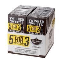 Swisher Sweets Cigarillos 5 for 3 Chocolate 20/5