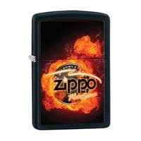 Zippo Clasic With Flames