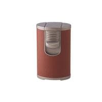 Jet Line Quad Flame Leather Table Lighter Light Brown