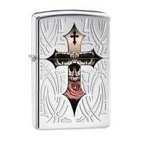 Zippo Skull With Cross