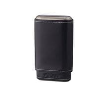 Xikar Envoy Leather 3 Cigar Case Black
