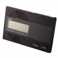 Digital Flat Hygro/Thermometer Black