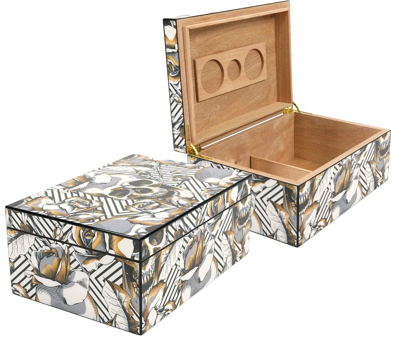 Skull and Roses 50 Count Humidor