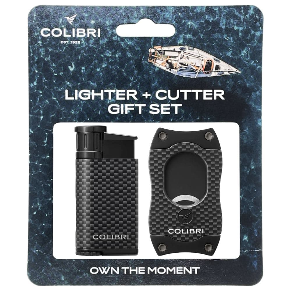 Colibri EVO Carbon Fiber Lighter + S-Cut Gift Sets