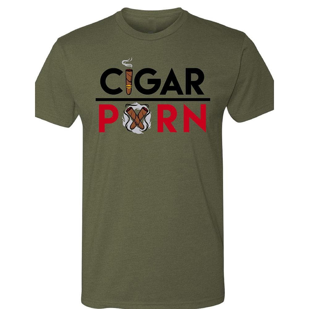 Military Green Cigar Pxrn Classic Men's Crew Neck T-Shirt