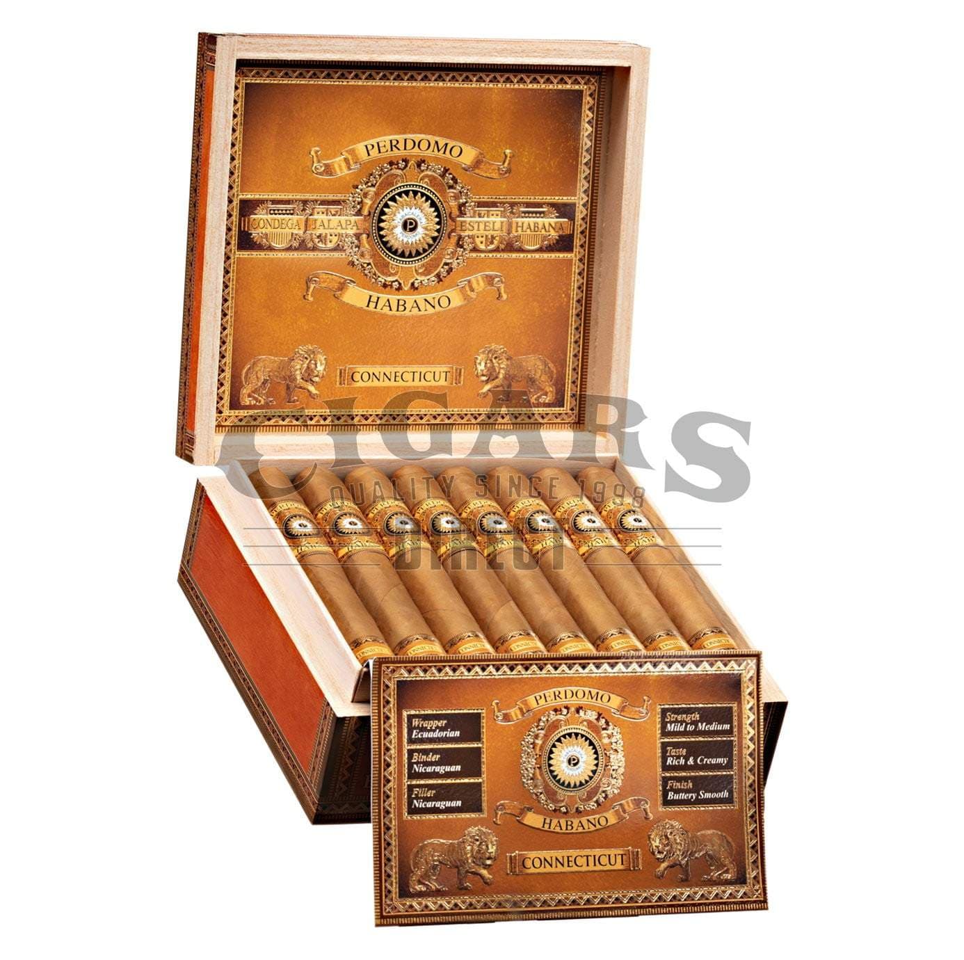 Buy Perdomo Habano Bourbon Barrel Aged Connecticut Epicure Cigars Online