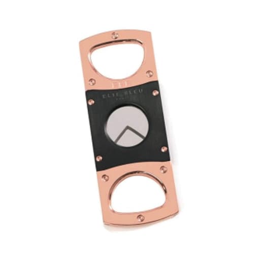 Elie Bleu Double Blade Black and Rose Gold Cigar Cutters Online