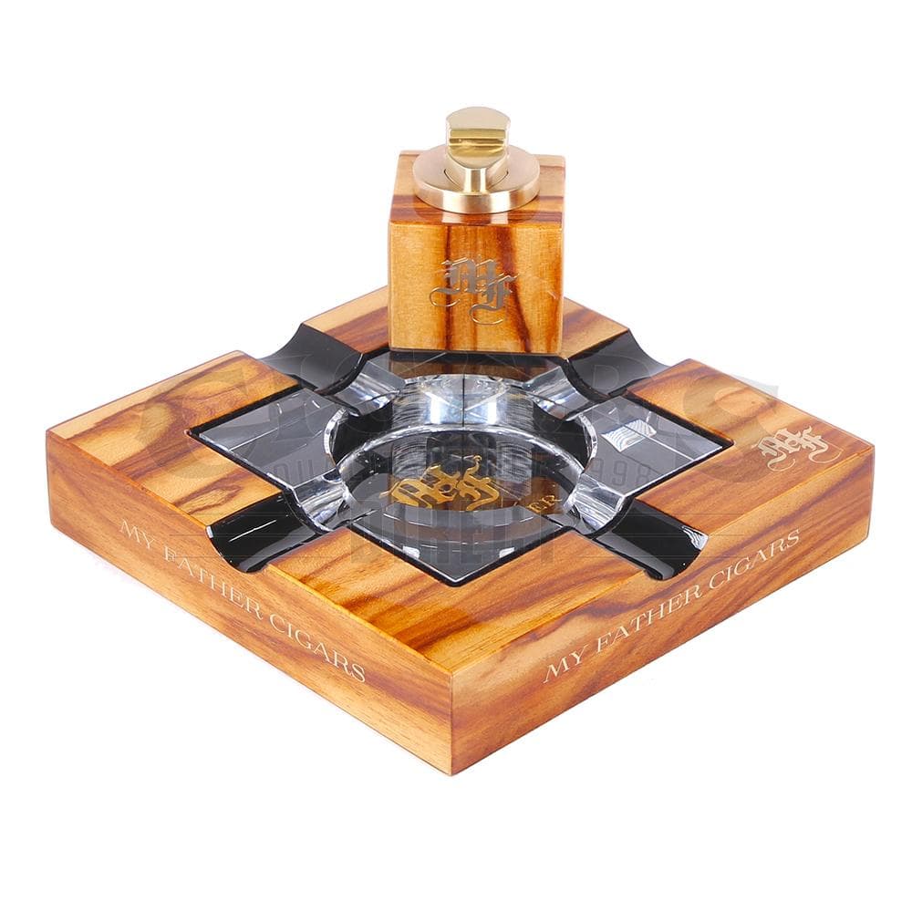 Buy My Father Cigars Light Wood Ashtray and Lighter Gift Set Online