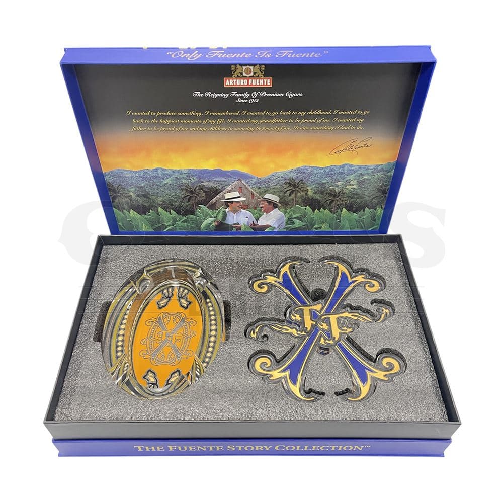 Buy Arturo Fuente Opusx Crystal Two Piece Ashtrays - Blue Online and Save