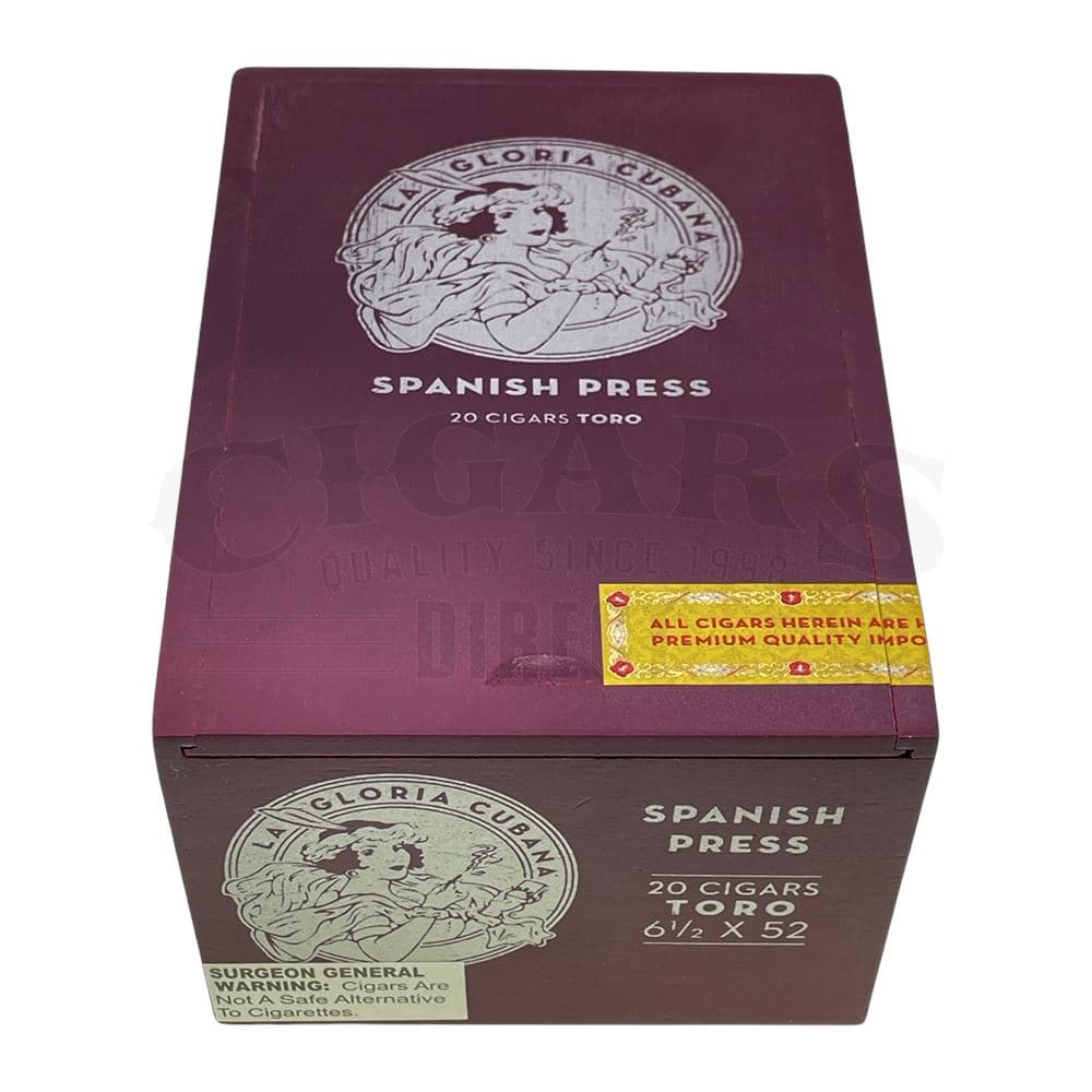 Buy La Gloria Cubana Spanish Press Toro Cigars Online &amp; Save Big