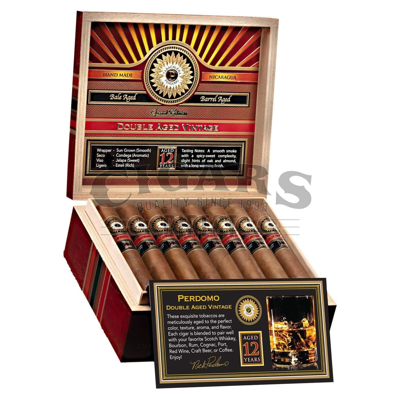 Perdomo Double Aged 12 Year Vintage Sungrown Epicure Cigars Online