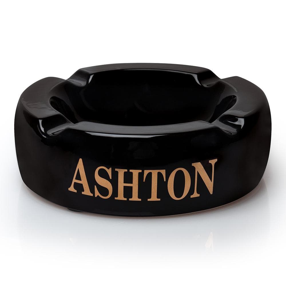 Ashton Black Round Ashtray