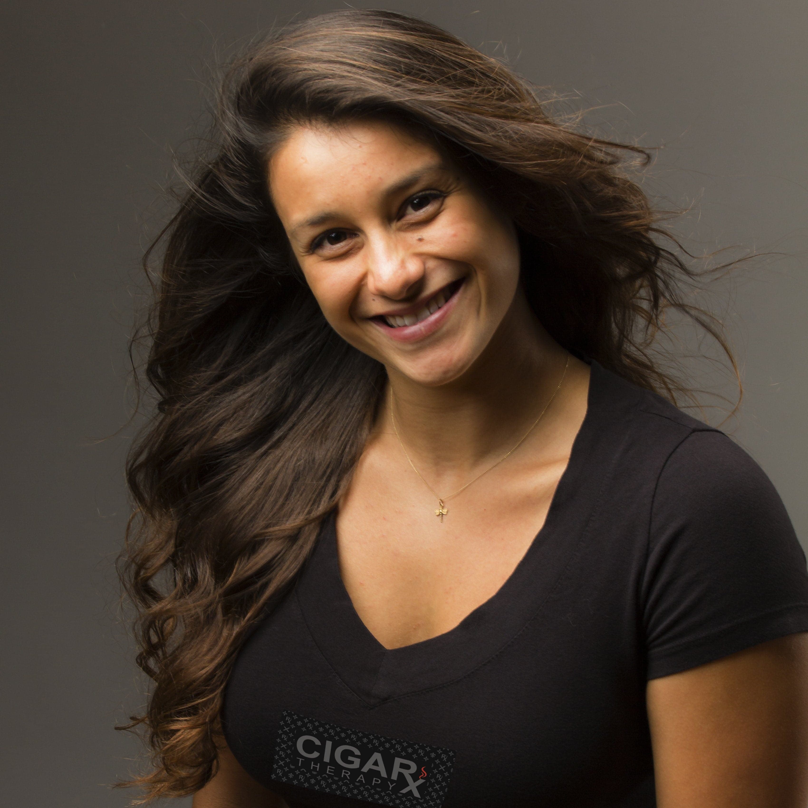 Black CIGARx on Rx Pattern Womens V-Neck T-Shirts
