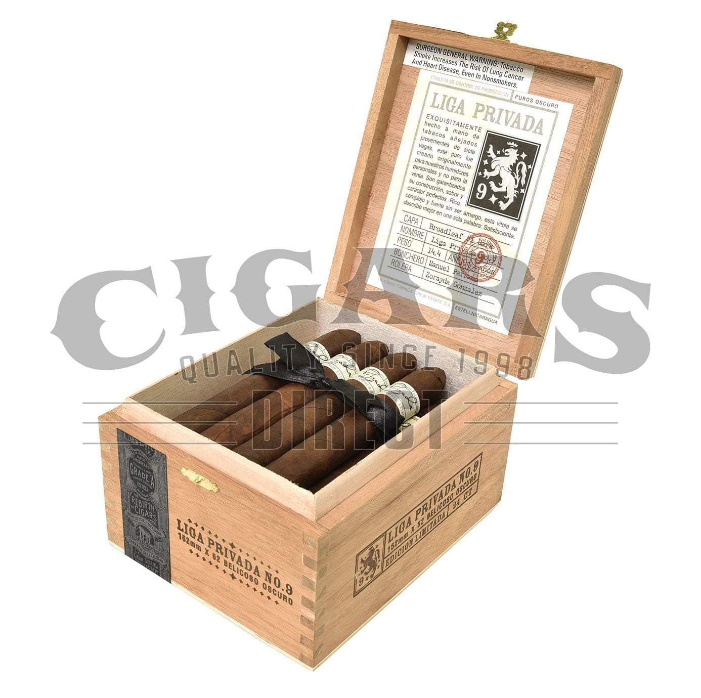 Buy Drew Estate Liga Privada No.9 Belicoso Cigars Online