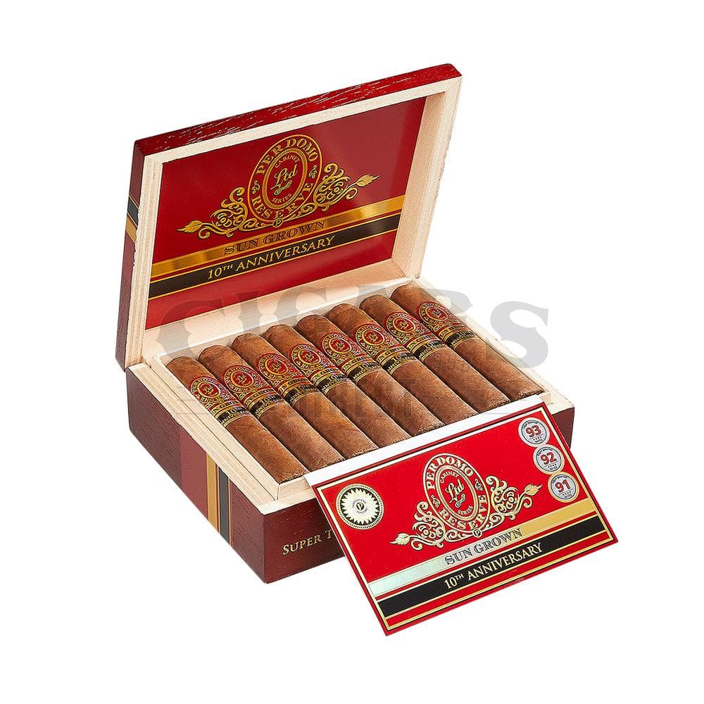 Buy Perdomo Reserve 10th Anniversary Sungrown Super Toro Cigars Online