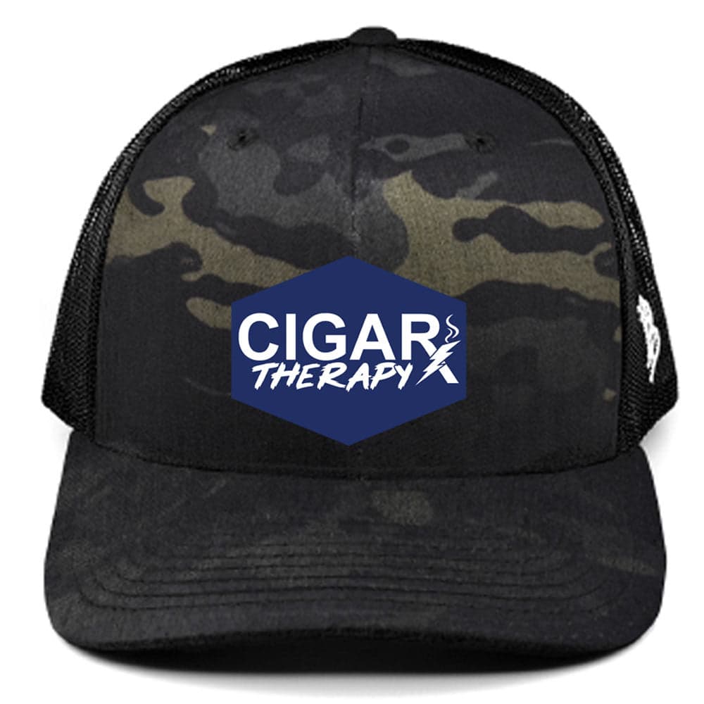 Buy CIGARx Camo Curved Trucker with Bolt on Blue Rogue Patch Hockey Edition Online &amp; Save