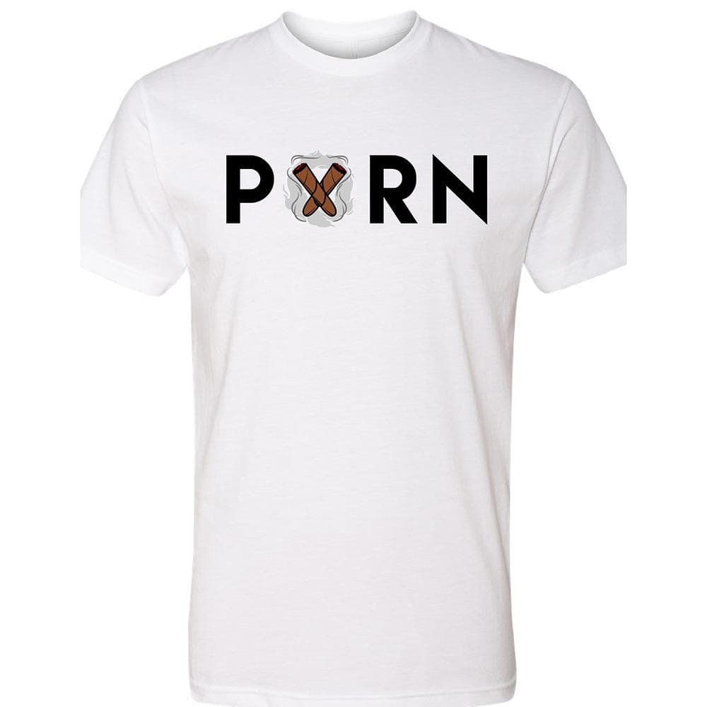 White Pxrn Men's Crew Neck T-Shirt