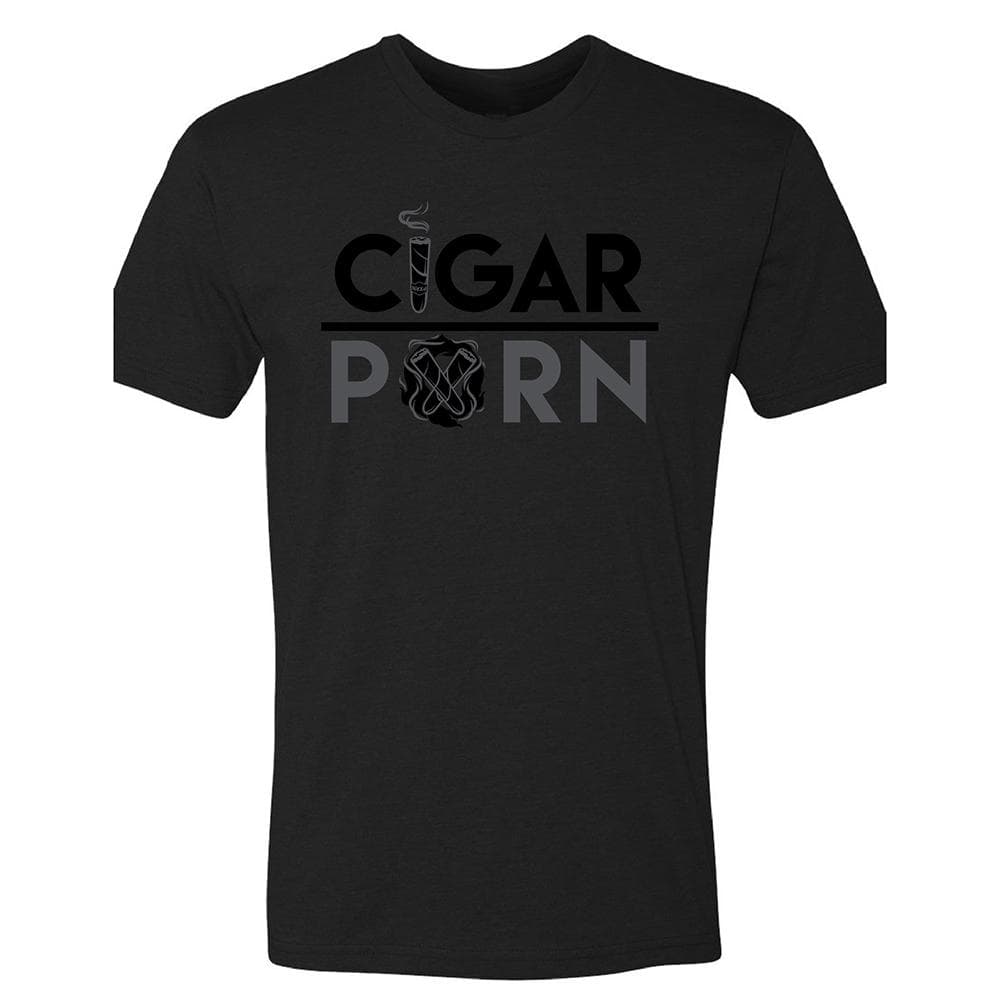 Black Cigar Pxrn Blackout Men's Crew Neck T-Shirt