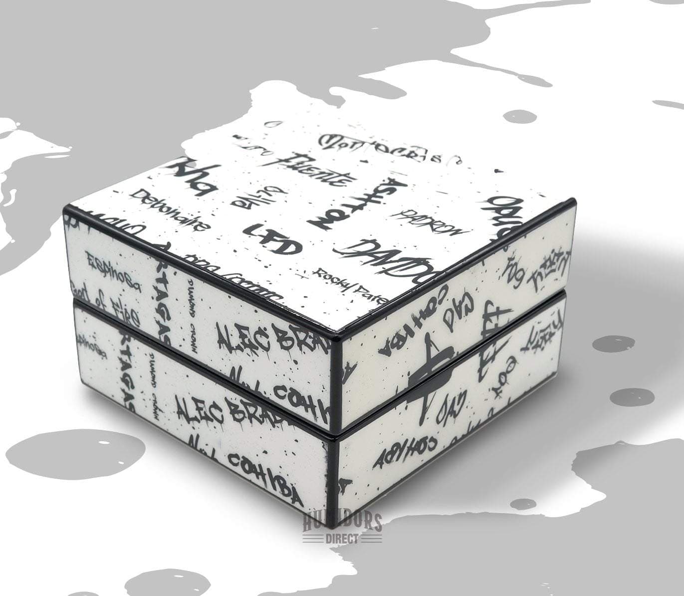 Graffiti White and Black Ashtray Set Buy Online at Discount Prices