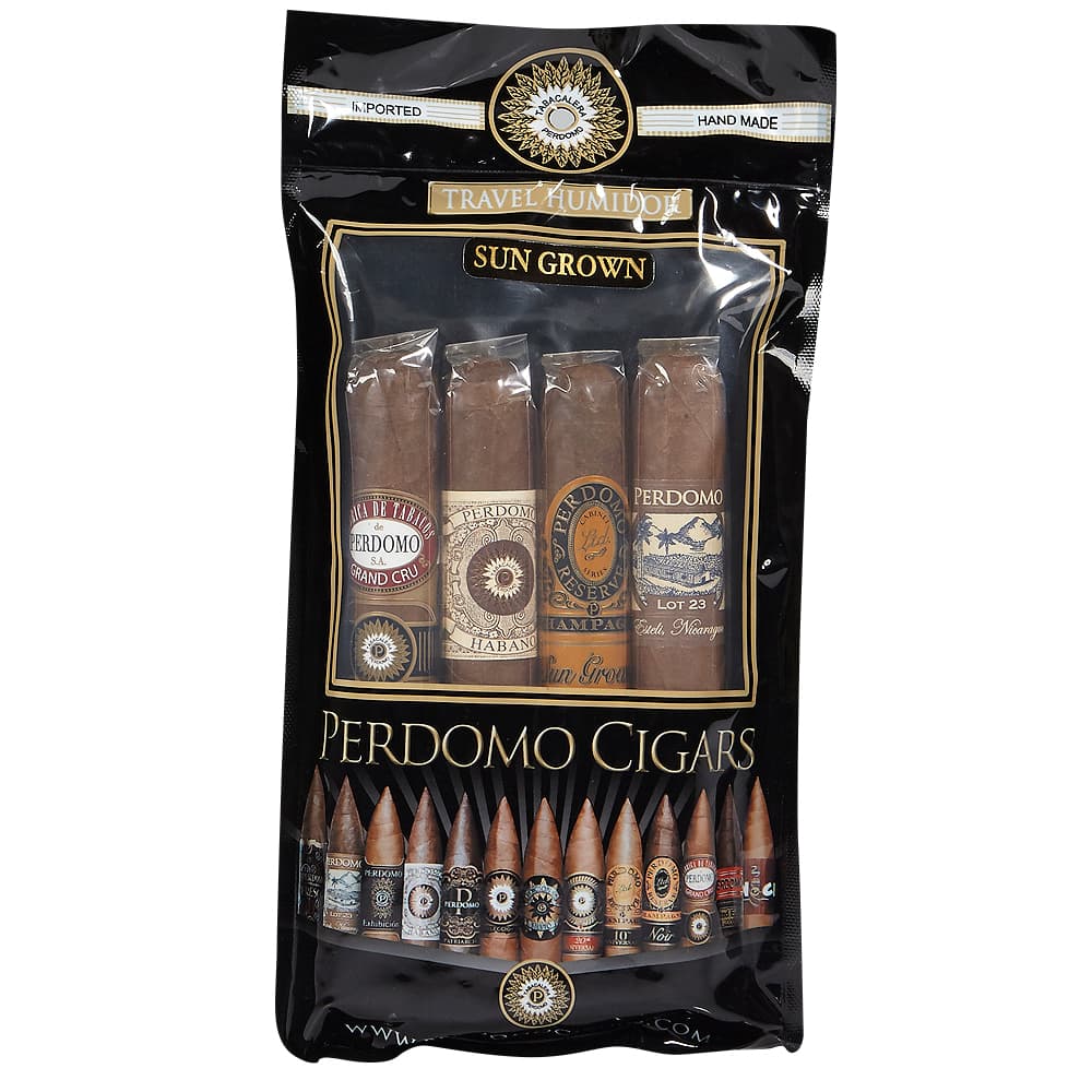 Perdomo 4-Pack Humidified Sampler - Sun Grown