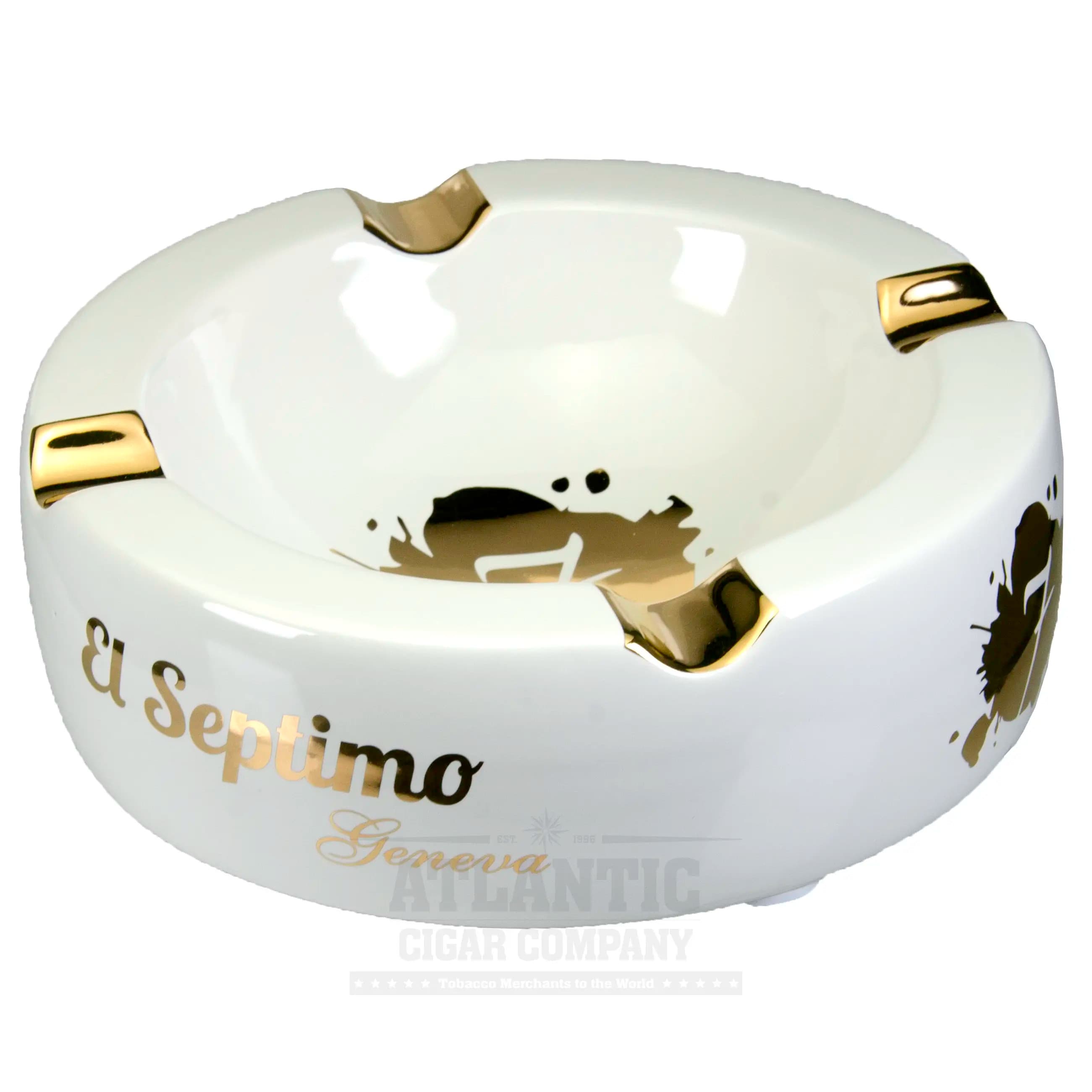 El Septimo Fabuloso Ceramic Ashtray White