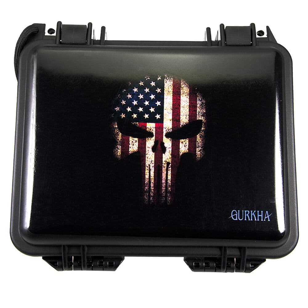 Gurkha 30 Count Cigar Travel Case - Punisher Flag