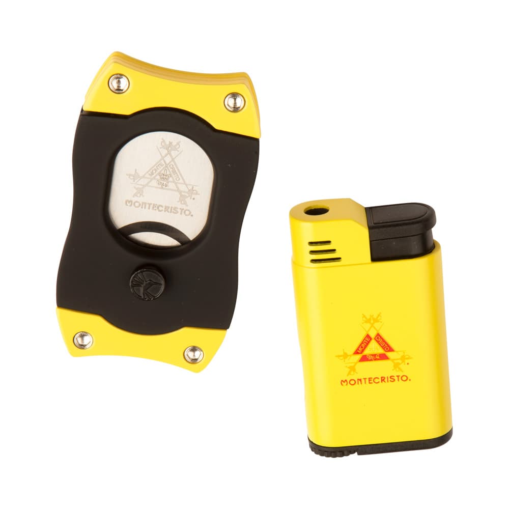 Cigar Accessories Cutter & Lighter Combo