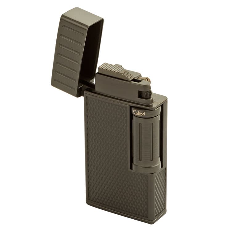 Colibri Cigar Lighters Julius Classic Brushed Gunmetal Flint Lighter
