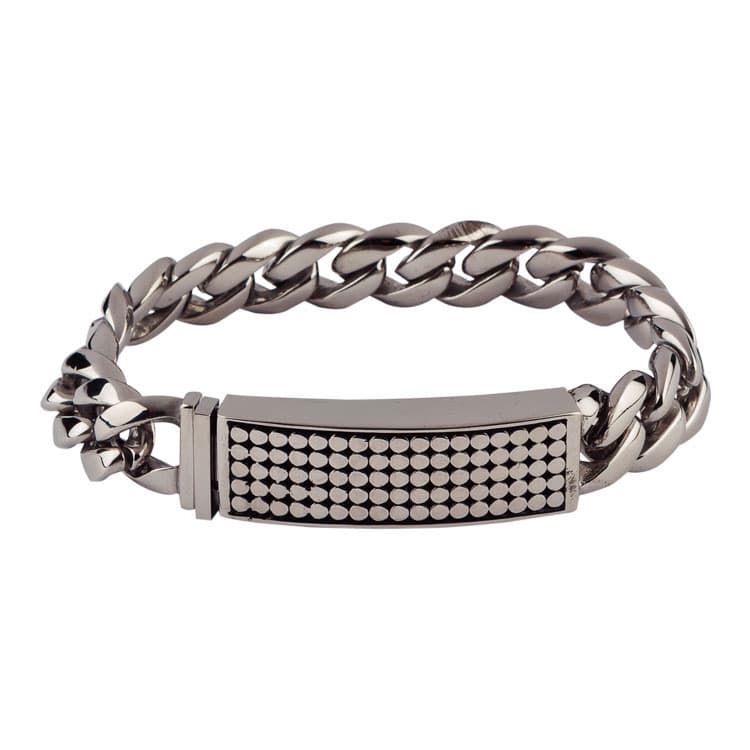 Room 101 Jewelry Stainless Coaster Bracelet 8.5 In.