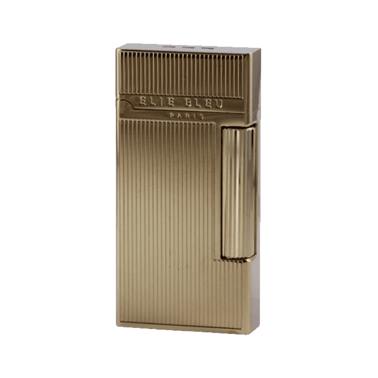 Elie Bleu Cigar Lighters Wide Cigar Flame Vertical Gold