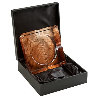 Cigar Ashtrays Tobacco Leaf Crystal