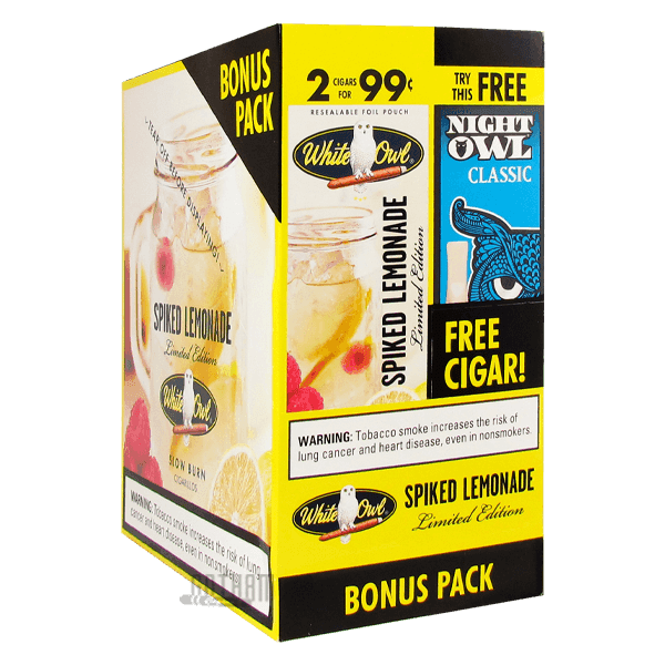 White Owl Cigarillos Spiked Lemonade + Night Owl Classic