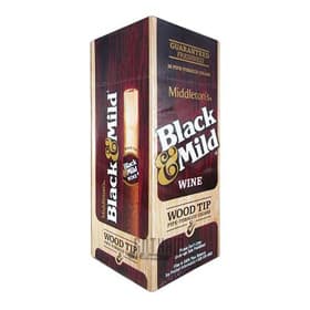 Black And Mild Wood Tip Wine Upright