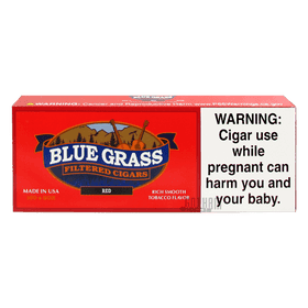 Blue Grass Filtered Cigars Red 100's